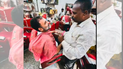 'Kuch nahi bachta hai': Rahul Gandhi visits local barber for a trim and his story