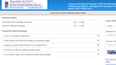 IBPS PO CRP XIV Preliminary Admit Card 2024 Released: Check Direct Link Here