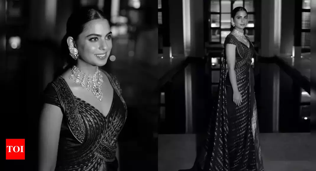 How Isha Ambani stunned at the Marrakesh Fashion Gala with a unique twist in her saree – Times of India