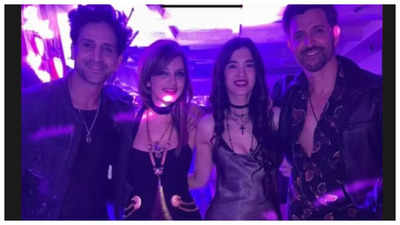 Saba Azad shares UNSEEN PIC with Hrithik Roshan, Arslan Goni at Sussanne Khan's birthday party: 'Soozaloo, stay smiling'