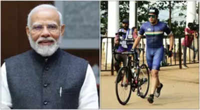 ‘Commendable feat’: PM Modi on Tejasvi Surya completing Ironman 70.3 triathlon