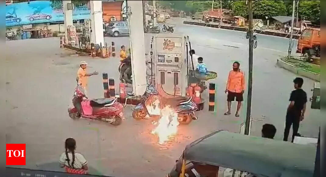 Fire At Fuel Station Young Man Sets Fuel Station on Fire After