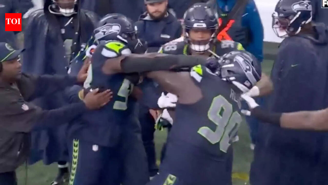 Frustrations boiled over between Seattle's Derick Hall and Jarran Reed ...