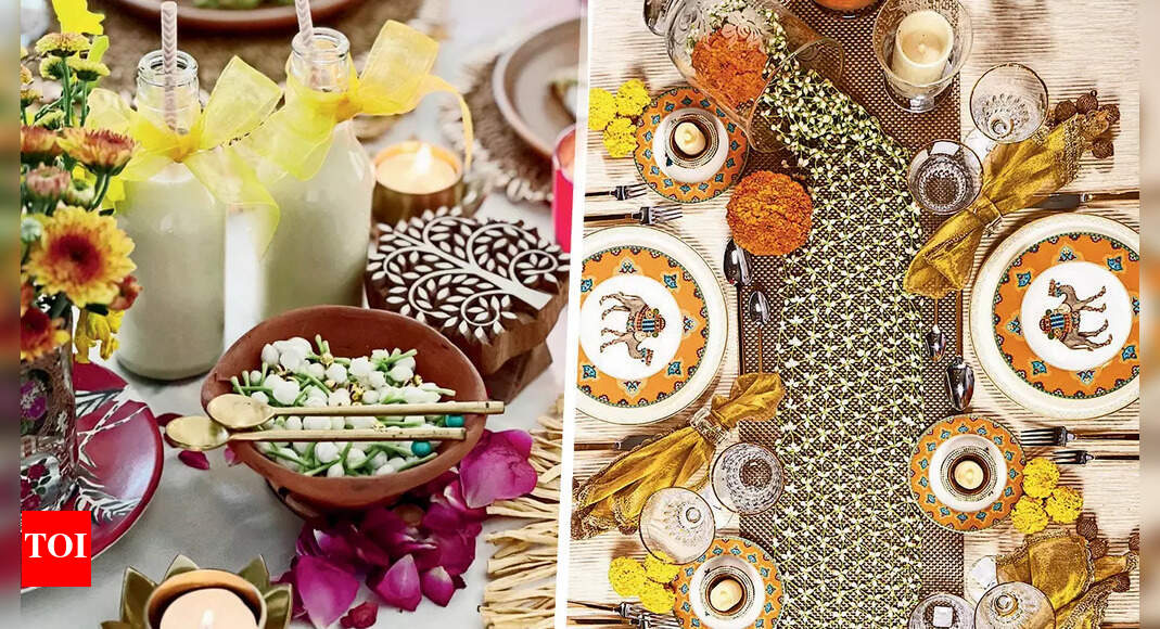 Marigolds & diyas: Make trendsetting tablescapes for Diwali - Times of ...