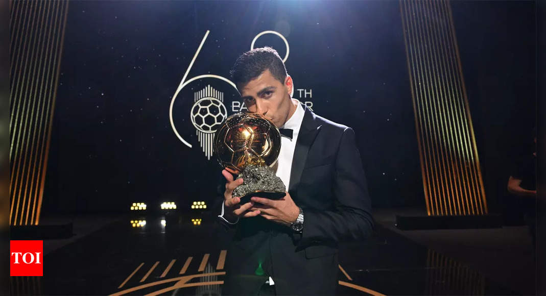 Spain’s Rodri wins Ballon d’Or for best player in the world | Football News – Times of India