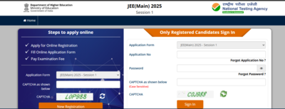 JEE Main 2025 registration: Direct link to apply at jeemain.nta.nic.in