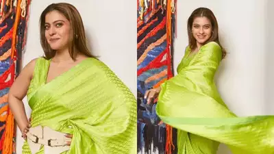 Diwali 2024: Kajol wishes 'Happy Dhanteras' in a stylish green saree, reminds fans of ‘Simran’ from ‘DDLJ’