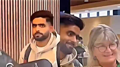 Veja: Babar Azam rouba as atenções e tira selfies com os fãs enquanto o Paquistão chega à Austrália para uma série de jogos de bola branca