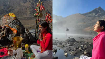 Sara Ali Khan visita Kedarnath, partilha momentos emocionantes da sua viagem espiritual - Ver fotos