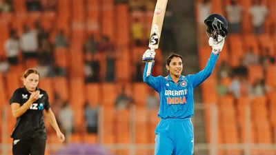 New Record! Smriti Mandhana slams 8th ODI century, surpasses Mithali Raj to become...