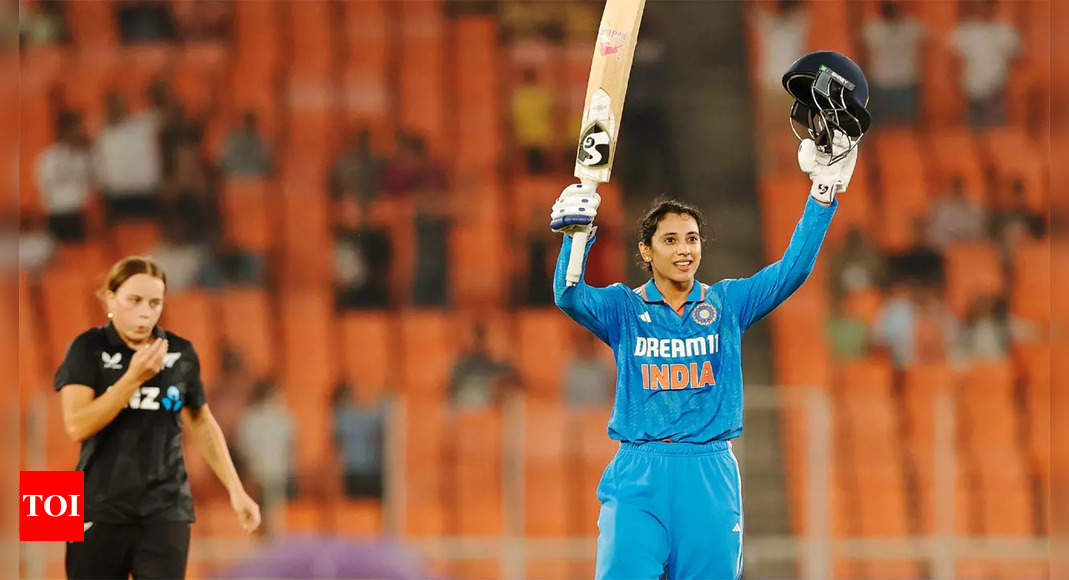 New Record! Smriti Mandhana slams 8th ODI century, surpasses Mithali Raj to become… | Cricket News – Times of India