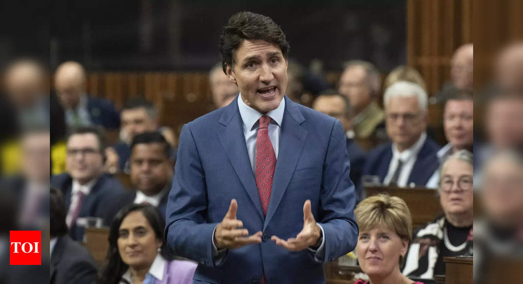 Canada party says will work with opposition parties to oust Trudeau govt – Times of India