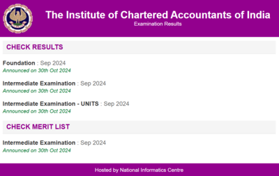 ICAI CA September 2024 Result Declared for CA Foundation and Inter Courses, Direct Links Here