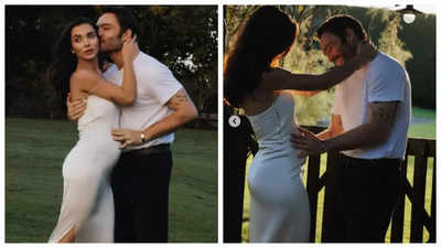 Amy Jackson and Ed Westwick announce pregnancy two months after dreamy wedding - Pics Inside