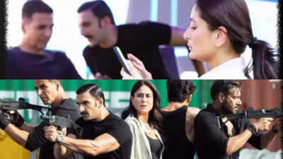 ​Kareena Kapoor drops BTS photos with Ajay Devgn and others: 'Aali re Aali aata Singham Chi Diwali Aali'- WATCH video