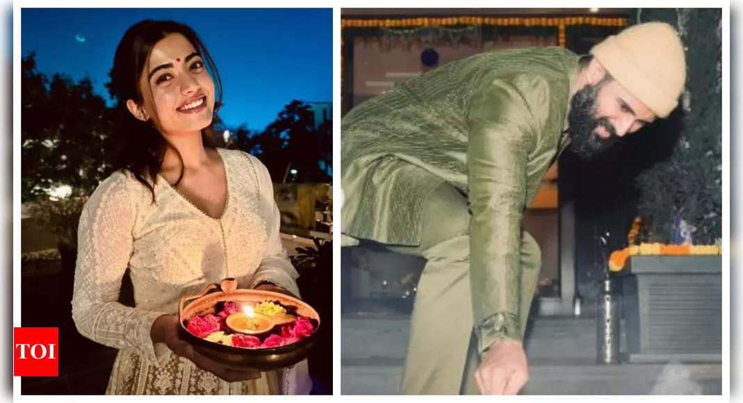 Rashmika Mandanna and Vijay Deverakonda treat fans with their Diwali celebrations photos – See inside | – Times of India