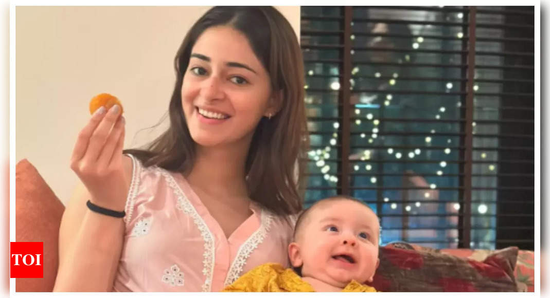 You just can’t get enough of Ananya Panday posing with Alanna Panday’s baby River as she wishes fans on Diwali – See photo | – Times of India