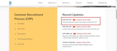 IBPS SO CRP SPL-XIV ప్రిలిమ్స్ 2024 అడ్మిట్ కార్డ్: ఇక్కడ డైరెక్ట్ లింక్‌ని తనిఖీ చేయండి