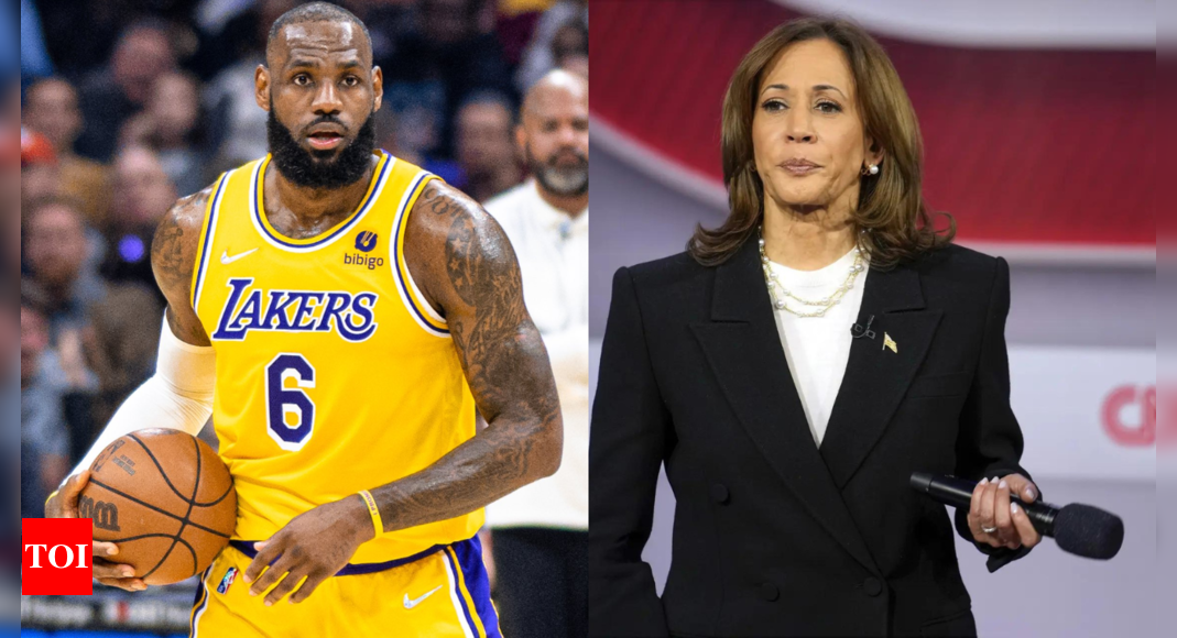 NBA superstar LeBron James endorses VP Kamala Harris for Presidential bid – Times of India