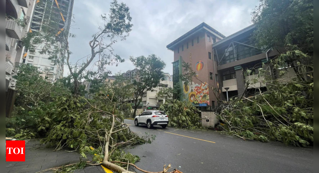 Tropical storm Kong-rey moves toward Shanghai and China’s coast after sweeping Taiwan as typhoon – Times of India