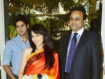 Bhagyashree with husband & son