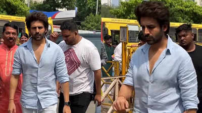 Kartik Aaryan seeks blessings at Siddhivinayak Temple as 'Bhool Bhulaiyaa 3' releases: video inside