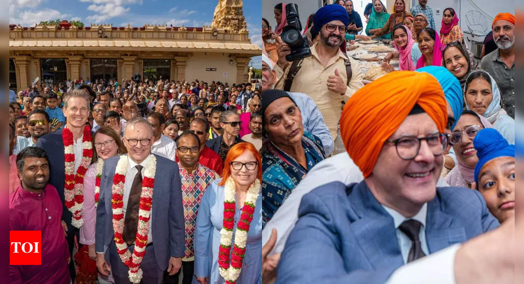 Antony Albanese celebrates Diwali, Bandi Chhor Divas by visiting temple and gurudwara | World News – Times of India