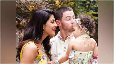 Priyanka Chopra, Nick Jonas and daughter Malti Marie shine in ...