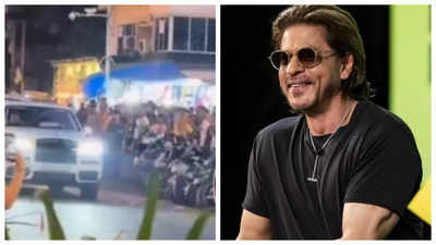 Shah Rukh Khan chega ao local de um evento de fãs para se encontrar e interagir com eles no seu 59.º aniversário - VER vídeo