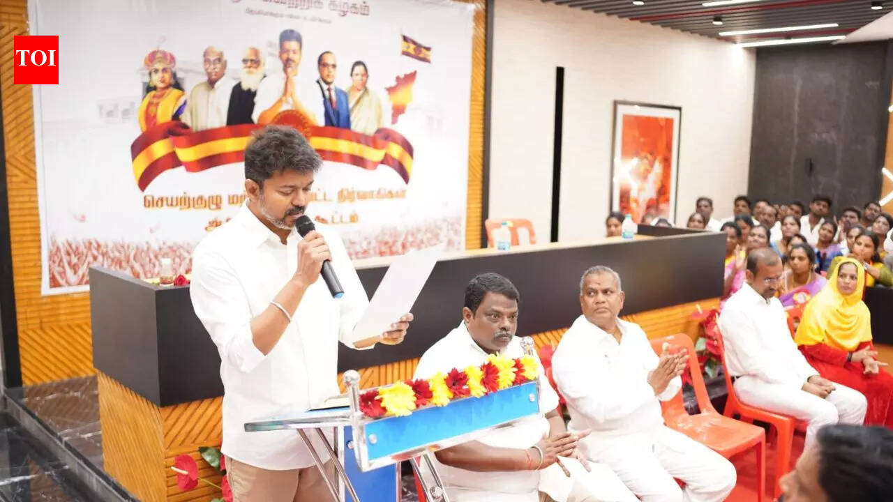 Tamilaga Vettri Kazhagam (TVK) passes resolutions condemning Centre ...