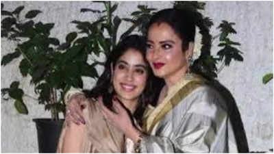 Momentos em que Rekha se apaixonou por Janhvi Kapoor