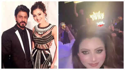 Urvashi Rautela shares INSIDE video from Shah Rukh Khan's birthday party; SRK grooves with DJ and dances on table top - WATCH