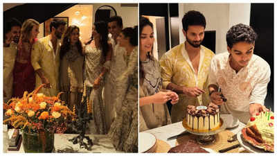 Shahid Kapoor and Mira Rajput celebrate Diwali and Ishaan Khatter's birthday with floral decor, charming rangoli, and delicious cakes - See INSIDE photos