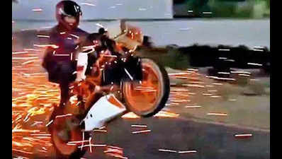 Cops crack down on reckless bike stunts