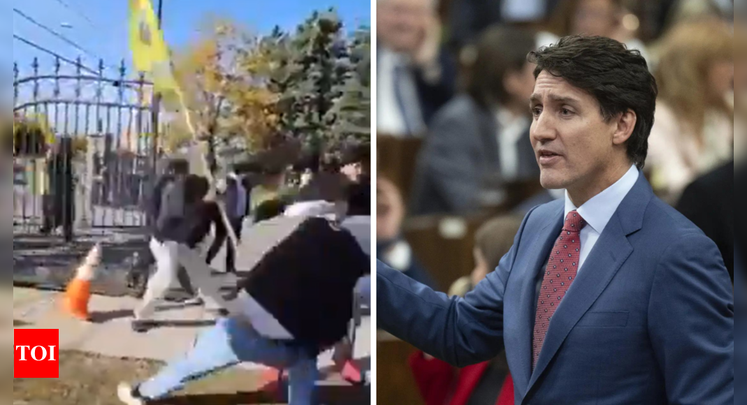 ‘Violence at Brampton mandir unacceptable’: PM Justin Trudeau says every Canadian has right to practice their faith – Times of India