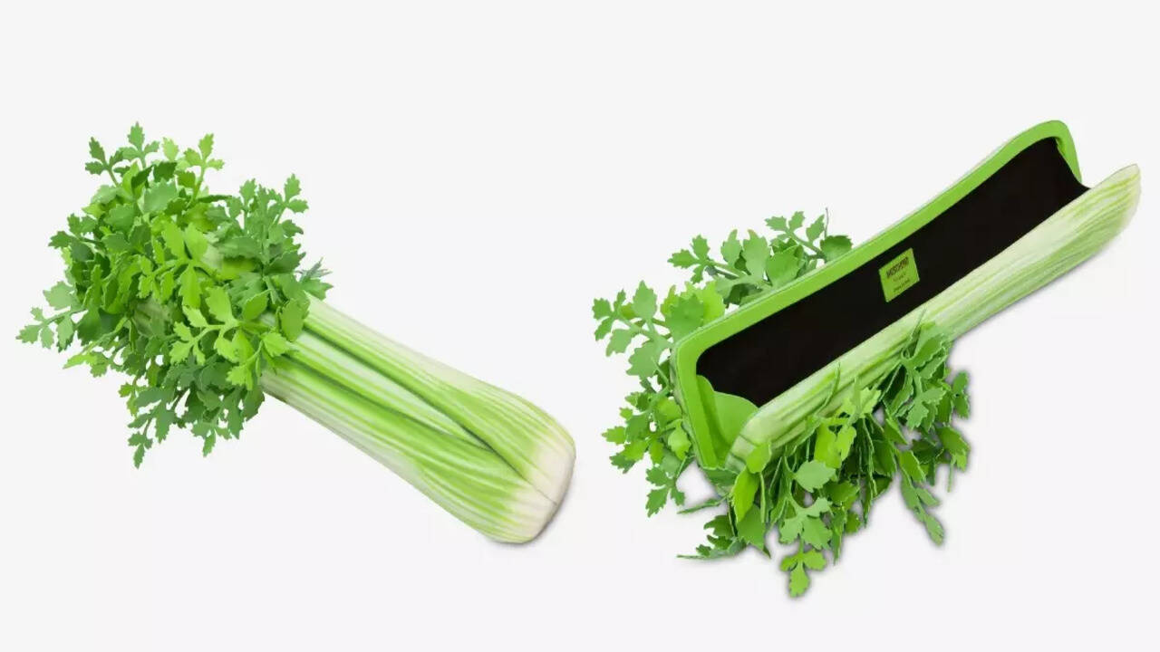 ★CELERI BAG Moschino Sedano Bag: Moschino launches quirky celery-inspired