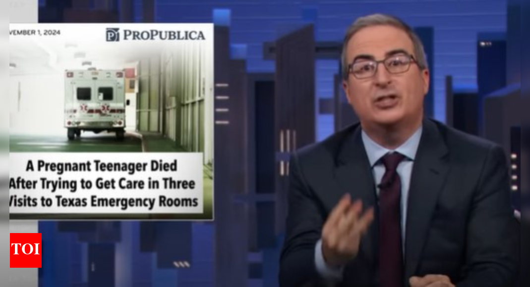 John Oliver chokes up as he urges voters to elect Kamala Harris: 'I am an immigrant'