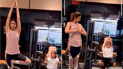 Shilpa Shetty enjoys ‘mommy-daughter yoga time’ with Samisha to burn off Diwali calories