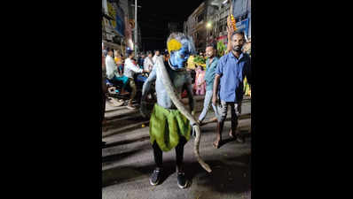 Man booked for illegal use of python in procession