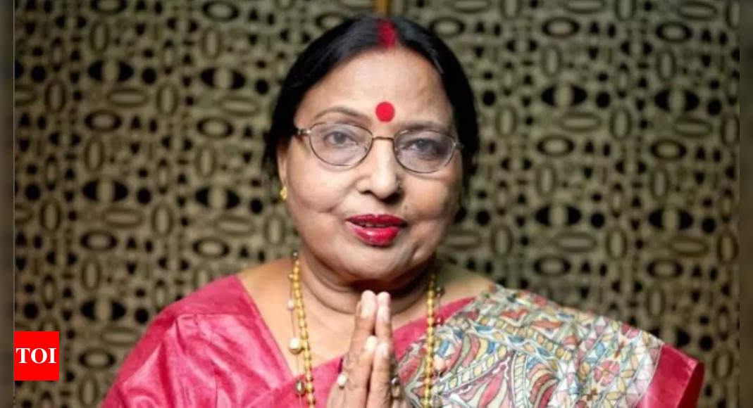 A tale of everlasting love: Sharda Sinha who could barely survive a month after her husband passed away – Times of India