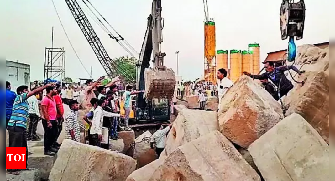 3 labourers die at bullet train site as structure crashes in Gujarat