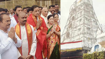 Andhra Pradesh: BR Naidu assumes charge as new TTD Chairman at Tirumala