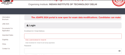 IIT JAM 2025 application correction window opens: Direct link and steps to make changes here, check editable fields