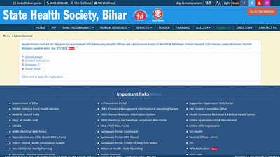 Bihar SHS CHO recruitment 2024: Apply for 4,500 Community Health Officer posts; check direct link here