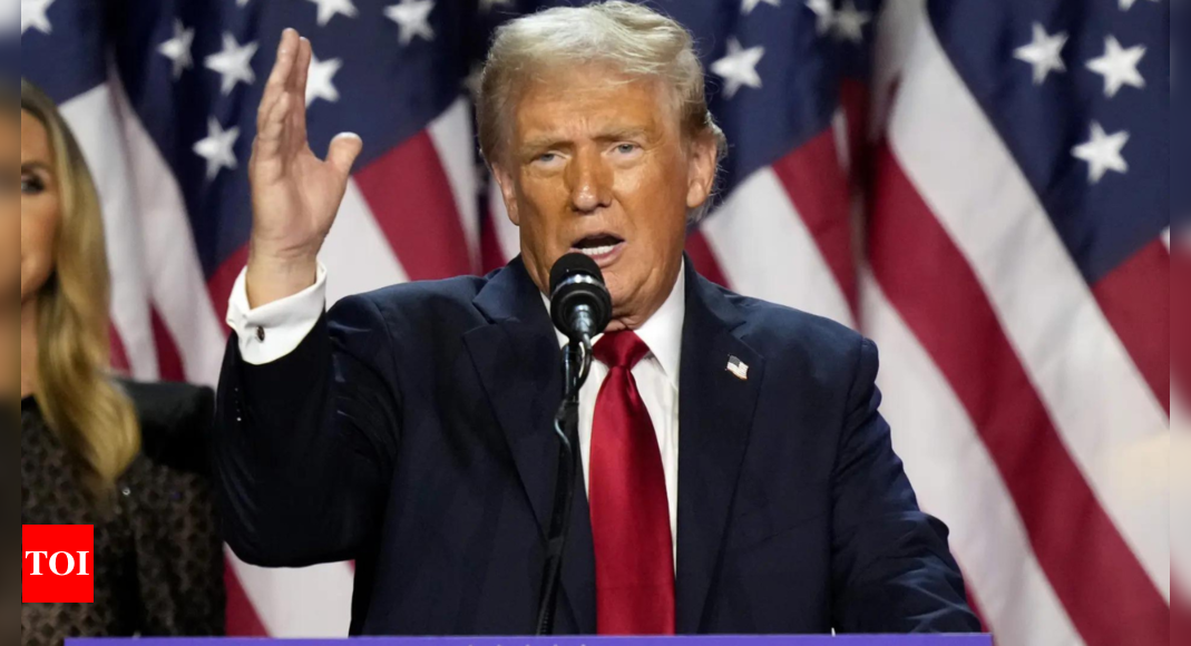 ‘God spared my life for a reason’: Top quotes from Trump’s US election victory speech – Times of India