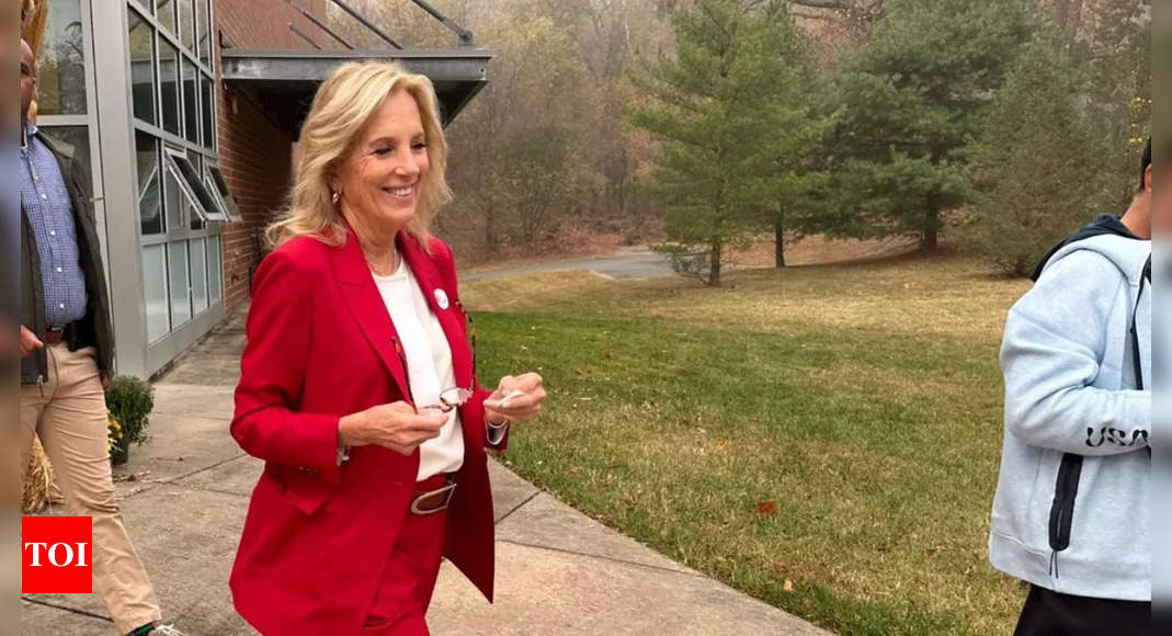 Did Jill Biden ditch Kamala to vote for Trump? Jill's MAGA red while