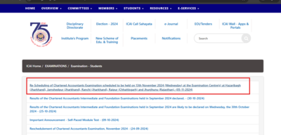 ICAI CA November Final Exams 2024 Postponed in Some States Due to Elections: Check Revised Schedule and Other Key Details Here