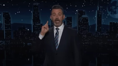  Jimmy Kimmel tears up speaking about 'terrible' election night