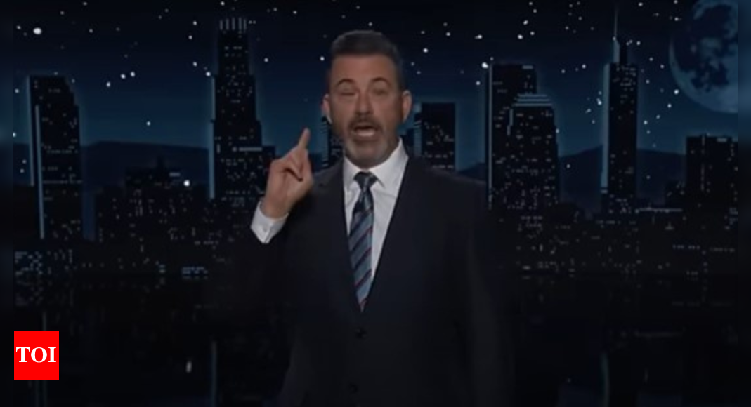 Watch: Jimmy Kimmel tears up speaking about ‘terrible’ election night – Times of India