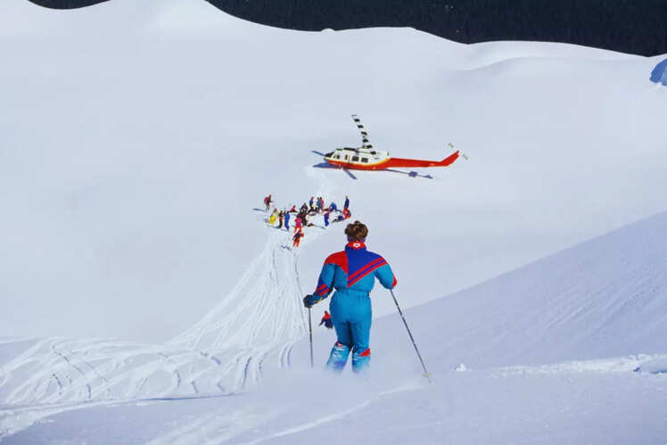 Heli-skiing in British Columbia, Canada